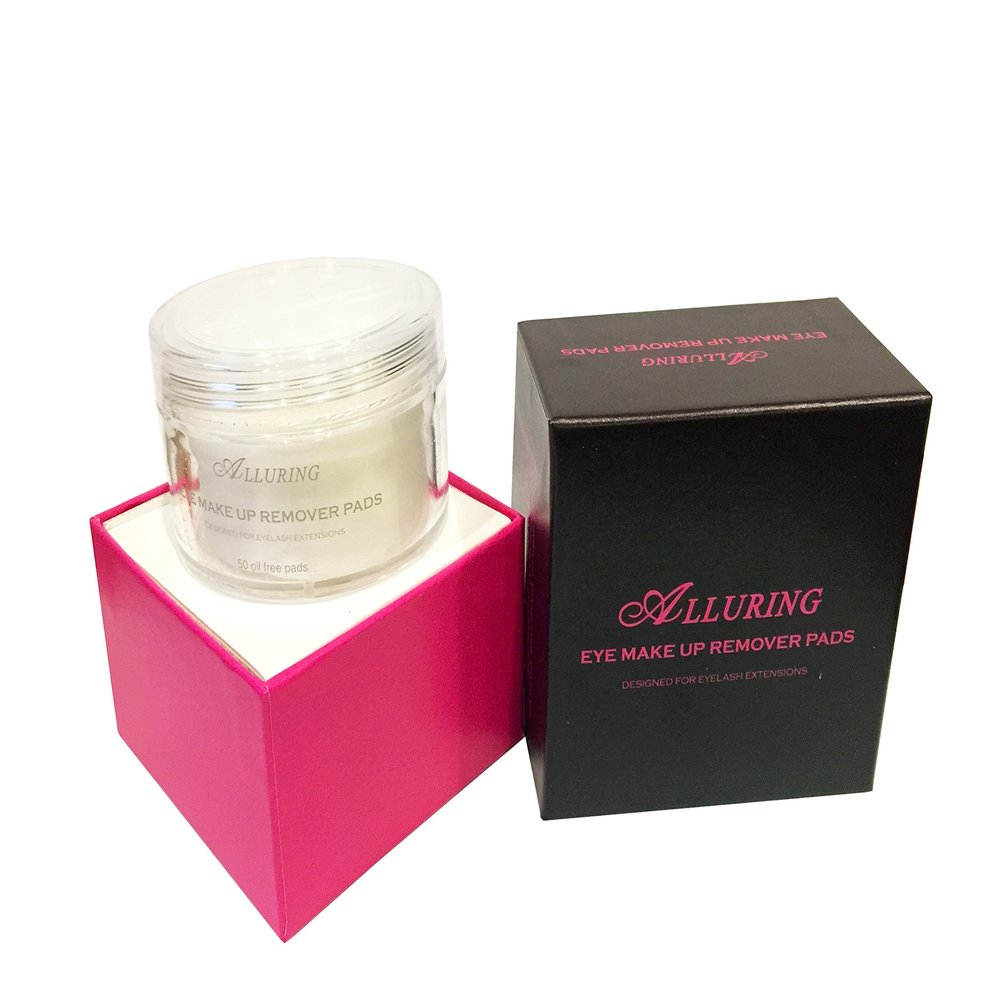 Alluring Make Up Remover Pads for Eyelash Extensions Oil Free