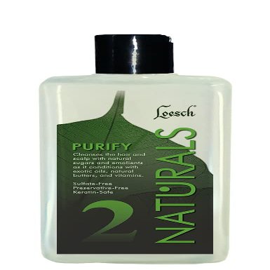 10 oz Loesch Naturals Purify Step 2, an advanced shampoo that cleanses the hair and scalp with all natural ingredients, sulfate-free and preservative-free.