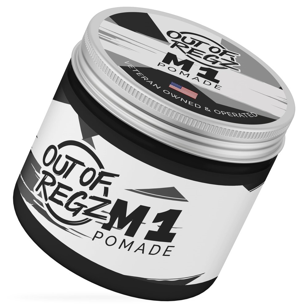 Out of Regz M1 Hair Pomade for Men - Medium Hold, Matte Finish, Good Control & Clean Scent - Flexible Water Based Pomade, 4oz