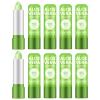 Ownest 10 Pcs Aloe Vera Lip Balm, PH Color Changing Lipstick, Change from Green to Natural Pink, Deep Hydrating Tinted Lip Balm, Daily Lip Moisturizer for Dry Cracked Lips, with Real Aloe Vera view 1