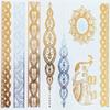 5 Sheets Metallic Tattoos Gold and Silver Flash By Modern Boho HUGE Collection (Namaste Collection) view 2