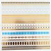 5 Sheets Metallic Tattoos Gold and Silver Flash By Modern Boho HUGE Collection (Namaste Collection) view 4