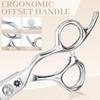 Dream Reach Professional 6 inch Hair Cutting Scissors, Japanese 440C Steel Thinning Shear for Men/Women Cutting for Salon/Barber/Home view 4