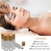 12Pcs 10ml Glass Roll On Bottle with Bamboo Lid for Essential Oils, Creatiee Eco-friendly Refillable Clear Perfume Sample Bottles with Stainless Steel Roller Ball - Portable & Practical view 2