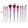 10 Piece Glitter Glam Makeup Brush Set view 2