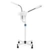 Fitnessclub 2 in1 Facial Steamer 5x LED Magnifying Lamp Hot Ozone Beauty Salon Face Equipment for Moisturizing, White view 1
