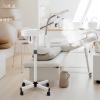 Fitnessclub 2 in1 Facial Steamer 5x LED Magnifying Lamp Hot Ozone Beauty Salon Face Equipment for Moisturizing, White view 2
