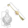 BOGZON 80ml Clear Crystal Vintage Style Perfume Bottle Gold Long Spray Tassels Atomizer Pump Refillable Glass Bottles Makeup Tool view 4