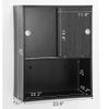 BarberPub Wall Mounted Barber Shampoo Station Storage Cabinet Salon Beauty Spa Equipment for Barber Salon Shop(Black) 7136 view 3