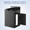 BarberPub Shampoo Backwash Sink Station with Shampoo Bowl, Spa Salon Beauty Equipment 6154-7134, Black view 4