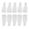 10x Reusable Salon DIY Nail Art Tool Acrylic UV Gel Polish Remover Soaker Cleaner Clip Cap Wrap (White) by Broadfashion view 1