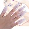10x Reusable Salon DIY Nail Art Tool Acrylic UV Gel Polish Remover Soaker Cleaner Clip Cap Wrap (White) by Broadfashion view 2