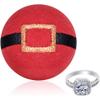 Bath Bomb with Surprise Jewelry Inside Handmade Xmas Santa Bath Bombs with Ring Inside Size 6 Bath Bombs for Women view 1