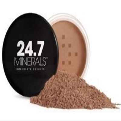 24.7 Minerals Mineral Foundation Anti-Aging spf 16 with GABA New in Box Medium Tan