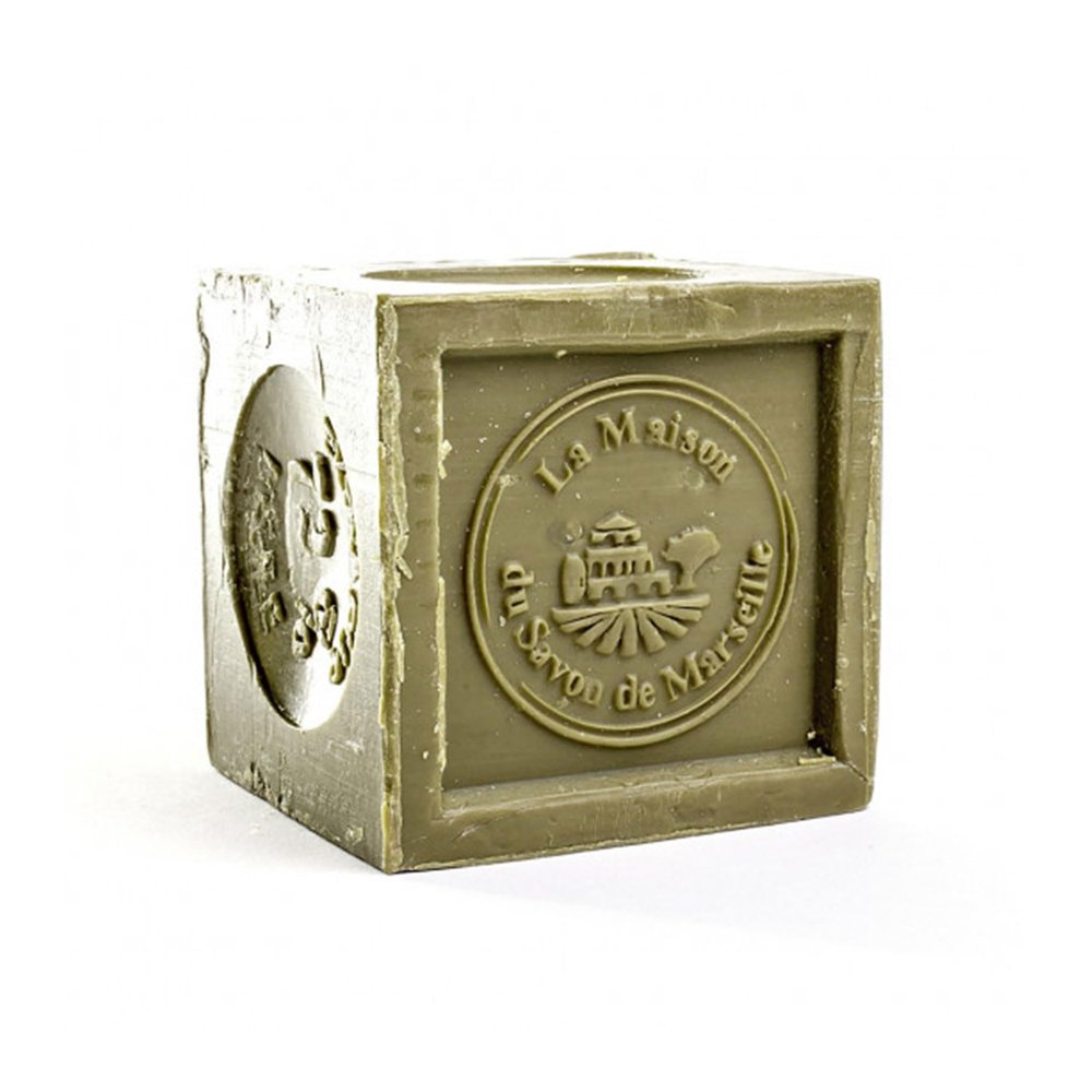 Authentic Savon de Marseille Soap - French Milled Bar Soap with Saponified Olive Oil - Fragrance-Free, 100% Natural Ingredients - For Body, Face, Hands & Home - Cleanser Made in France - 21 Oz
