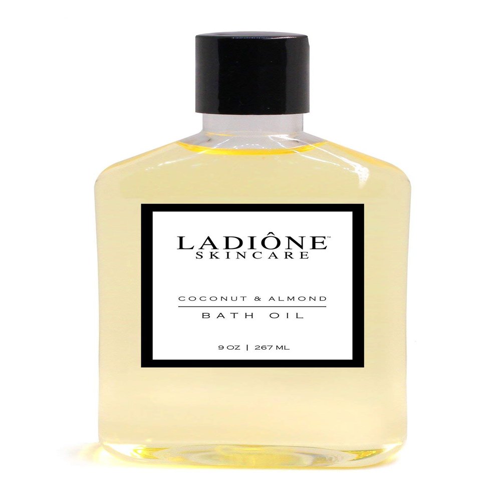 Coconut & Almond Bath Oil (USDA Organic + Natural Ingredients) - LADIONE SKINCARE