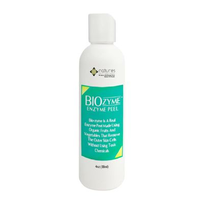 BioZyme Enzyme Peel | Natural Exfoliator for Face & Body | Chemical Peel Results Without Glycolic or Lactic Acid | Gentle, Powerful, Safe | No Harsh Chemicals | For Smooth, Radiant Skin | 4oz