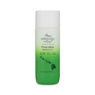 Absolutely Natural - 100% Pure Aloe Vera Cooling Gel - Lotion for Sunburn Relief & Rashes - Premium Sun Care with Vitamin E, Eucalyptus - 6 oz