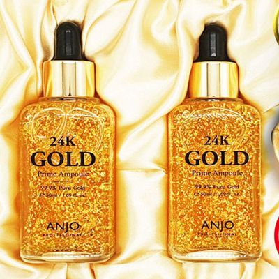 ANJO Professional 24K Gold Prime Ampoule 99.9% Pure Gold 50ml/1.69fl.oz 1+1 Set