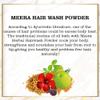 Meera Herbals Powder Hair Wash, Shikakai & Tulsi, 120g x 4, 480g Total, Natural Cleaning & Hair Growth, Basil Scent view 3