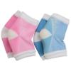 Makhry 2 Pairs Moisturizing Silicone Gel Heel Socks for Dry Hard Cracked Skin Open Toe Comfy Recovery Socks Day Night Care(Pink&Blue) view 2