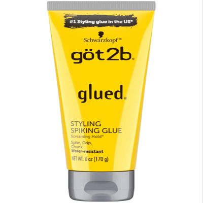 (12Pack) [GOT 2B] GLUED Styling Spiking Glue Water-Resistant Screaming Hold 6OZ