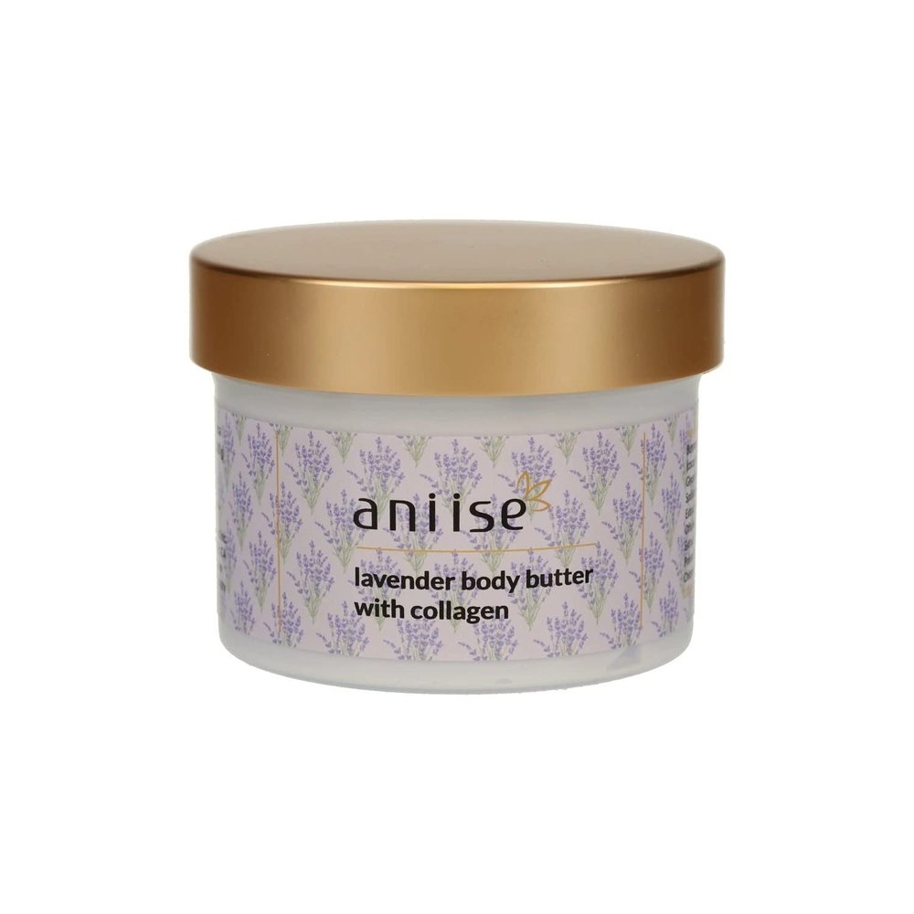 Aniise Body Butter with Collagen Lavender and Coconut oil Infused with Pomegranate and Avocado for All Skin Types All Natural Made In USA (Lavender, 8 OZ)
