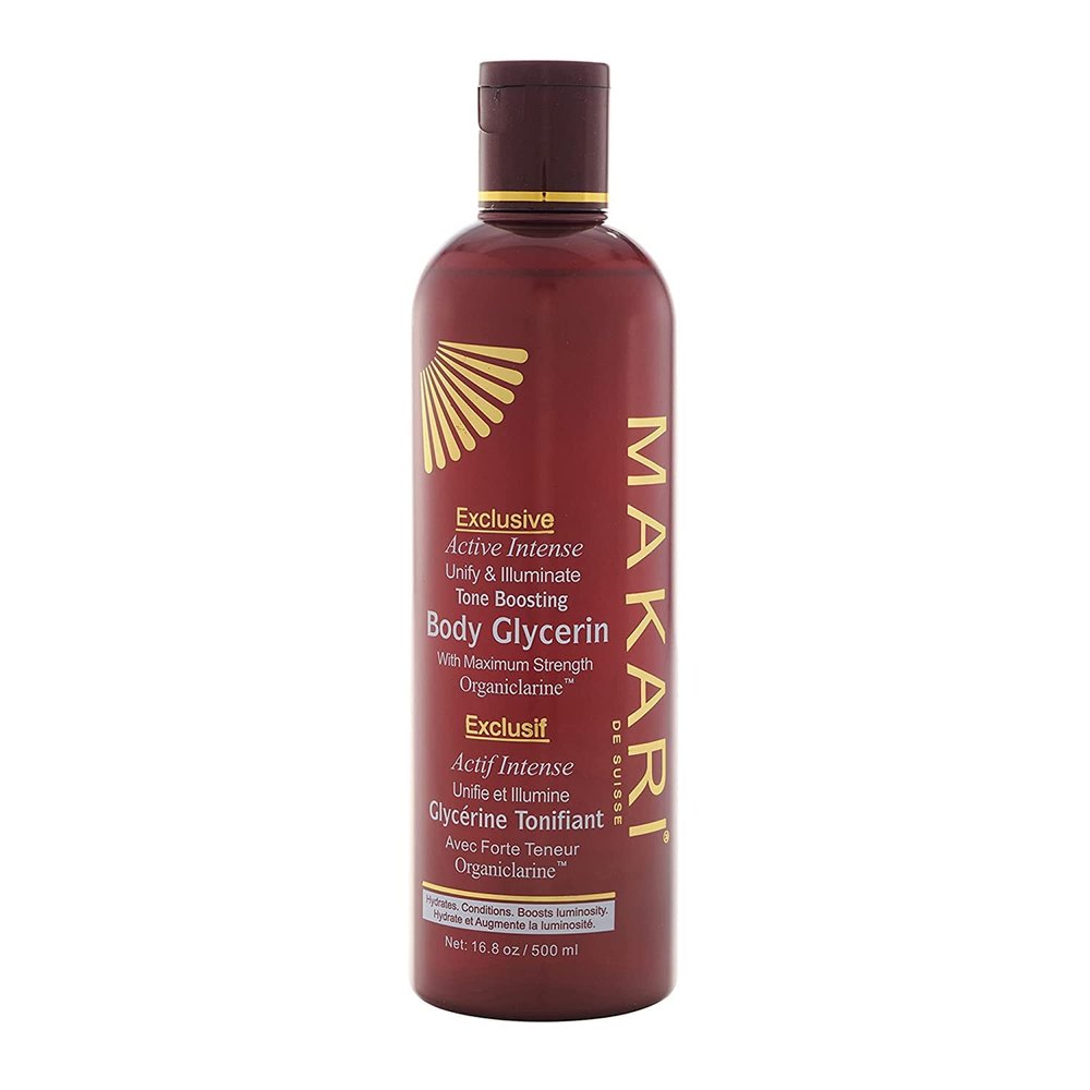 Makari Exclusive Active Intense Tone Boosting Body Glycerin (16.8 oz) | Skin-Brightening Body Glycerin | Moisturizes and Softens | Supports The Look of Even Skin Tone | for Most Skin Types
