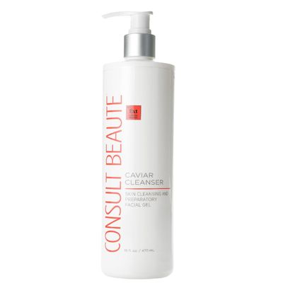 Consult Beaute - Caviar Facial Cleanser - Gentle Face Wash and Makeup Remover - Gel to Foam - Skin Hydrating Lime Pearl Caviar - Aloe - Bergamot Fruit Oil - Dry, Normal and Oily Skin 16 Fl Oz