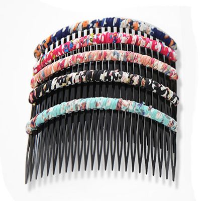 5Pcs Floral Pattern Hair Side Combs Pin Clip Headdress with Teeth for Lady Women Girls, Color Random