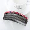 5Pcs Floral Pattern Hair Side Combs Pin Clip Headdress with Teeth for Lady Women Girls, Color Random view 2